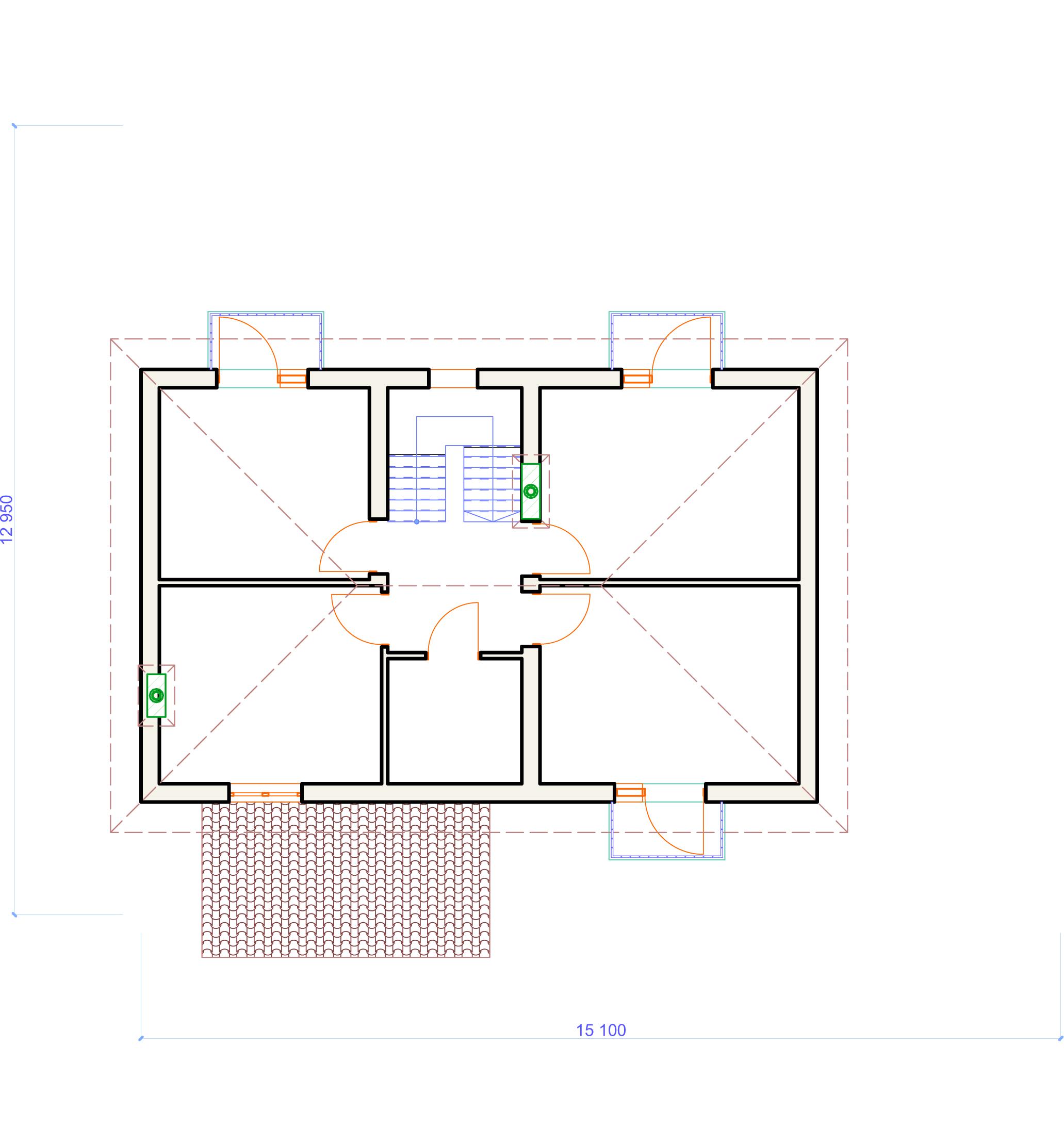 Планировка проекта дома №h-002 H-002_p2.webp