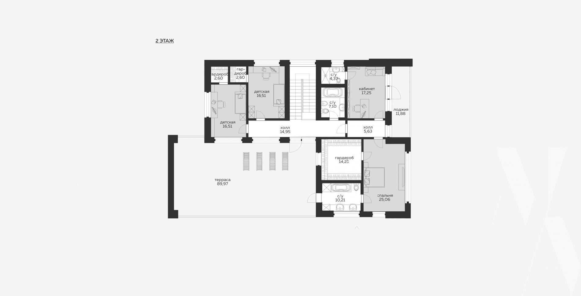 Дом двухэтажный 327 кв.м., проект m-281