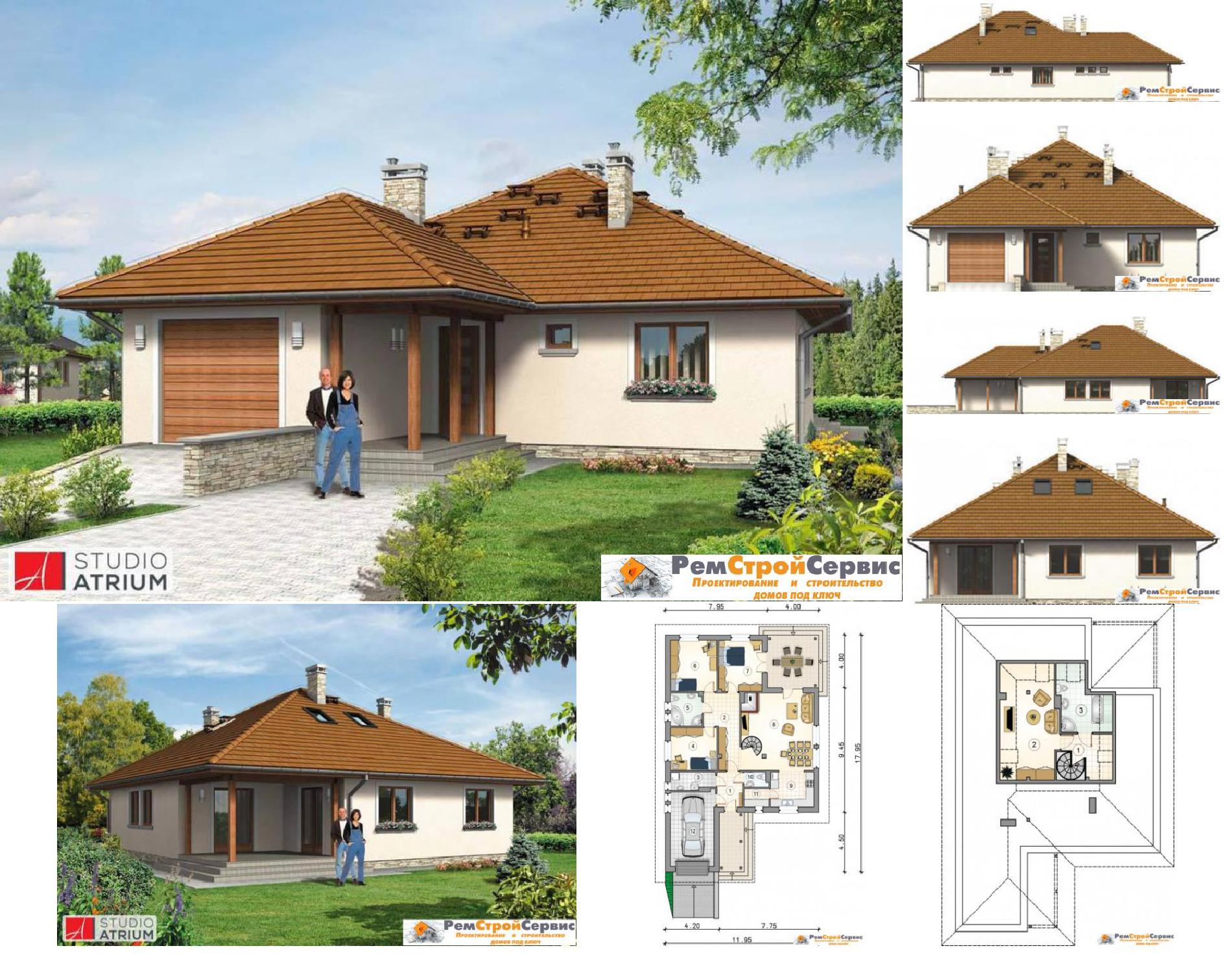 Дом двухэтажный 140 кв.м., проект r-30-21