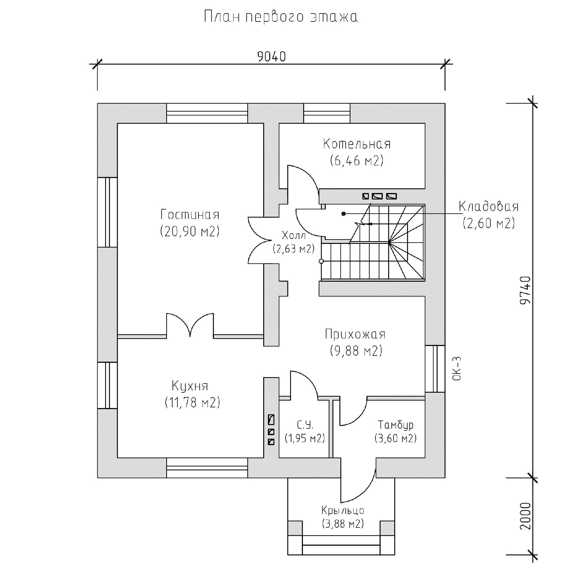 Dom Odnoetazhnyj S Mansardoj10 H 9 131 Kv M Proekt T 03 Iz Gazobetona