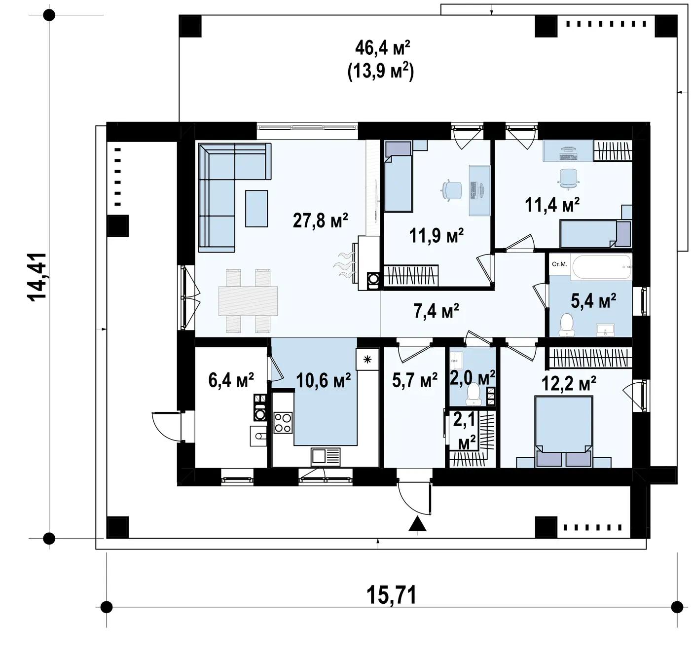 Планировка проекта дома №zx76 ZX76_p1.jpg