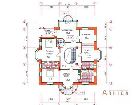 3. Проект двухэтажного дома в стиле модерн с многоскатной кровлей, 34-00, площадью - 453 кв c терассой, балконом, эркером