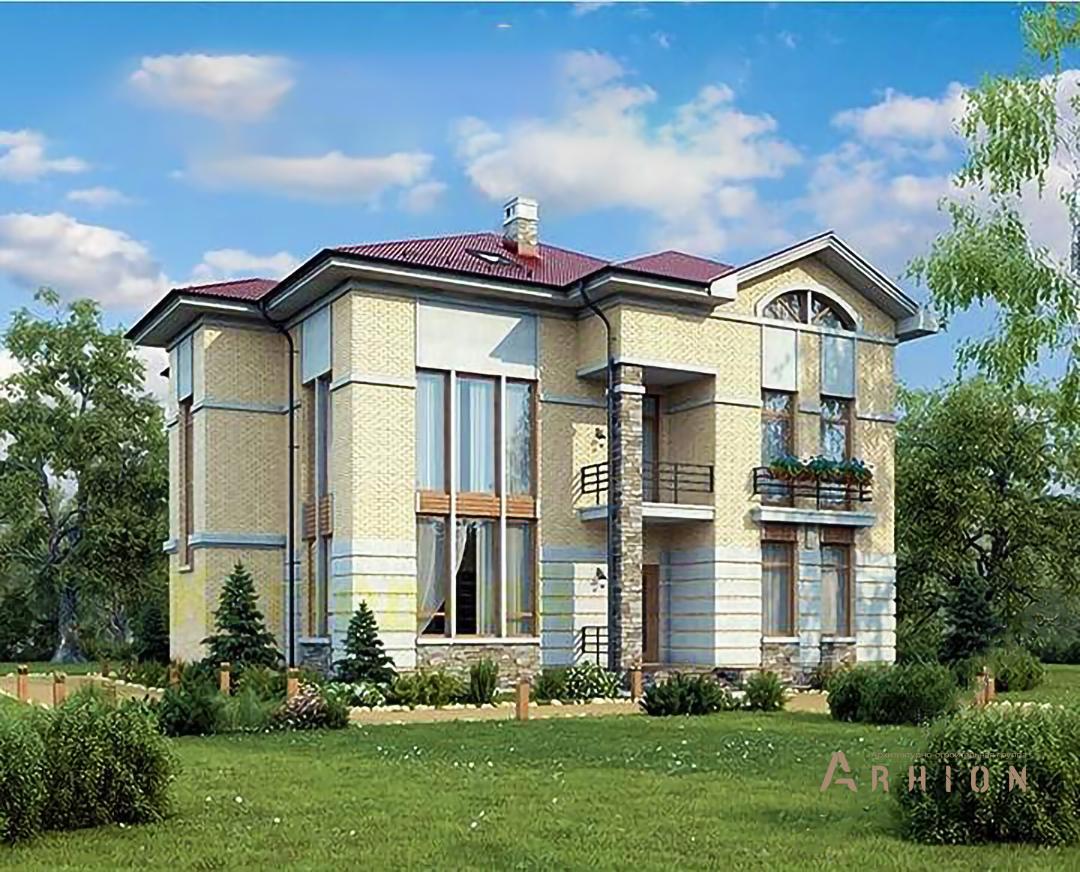 1. Проект двухэтажного дома в современном стиле с плоской кровлей , 39-71, площадью - 416 кв c терассой, гаражом, эркером, вторым светом