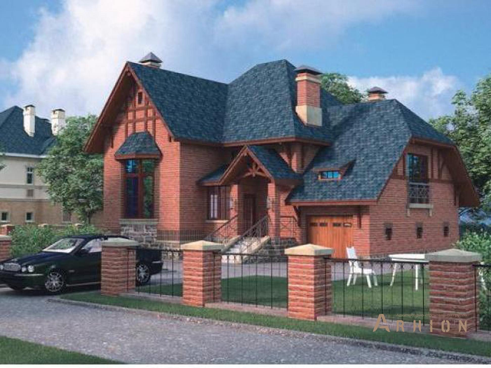 1. Проект одноэтажного дома в европейском стиле с плоской кровлей , 51-10, площадью - 239 кв c мансардой, терассой, балконом, гаражом