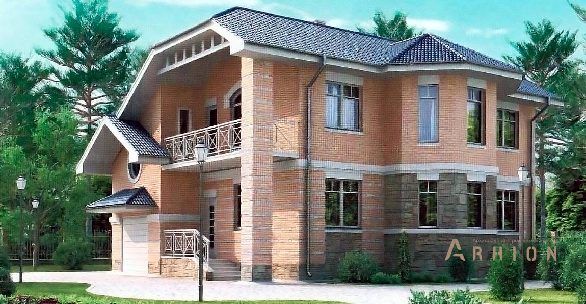 1. Проект двухэтажного дома в европейском стиле с плоской кровлей , 51-99, площадью - 175 кв c терассой, балконом, гаражом