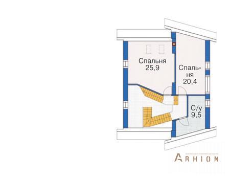3. Проект трехэтажного дома в скандинавском стиле с многоскатной кровлей, 54-46, площадью - 260 кв c цокольным этажом, мансардой, сауной, балконом
