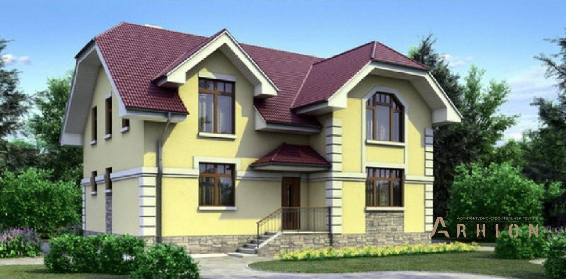 1. Проект одноэтажного дома в современном стиле с плоской кровлей , 70-85, площадью - 186 кв c мансардой