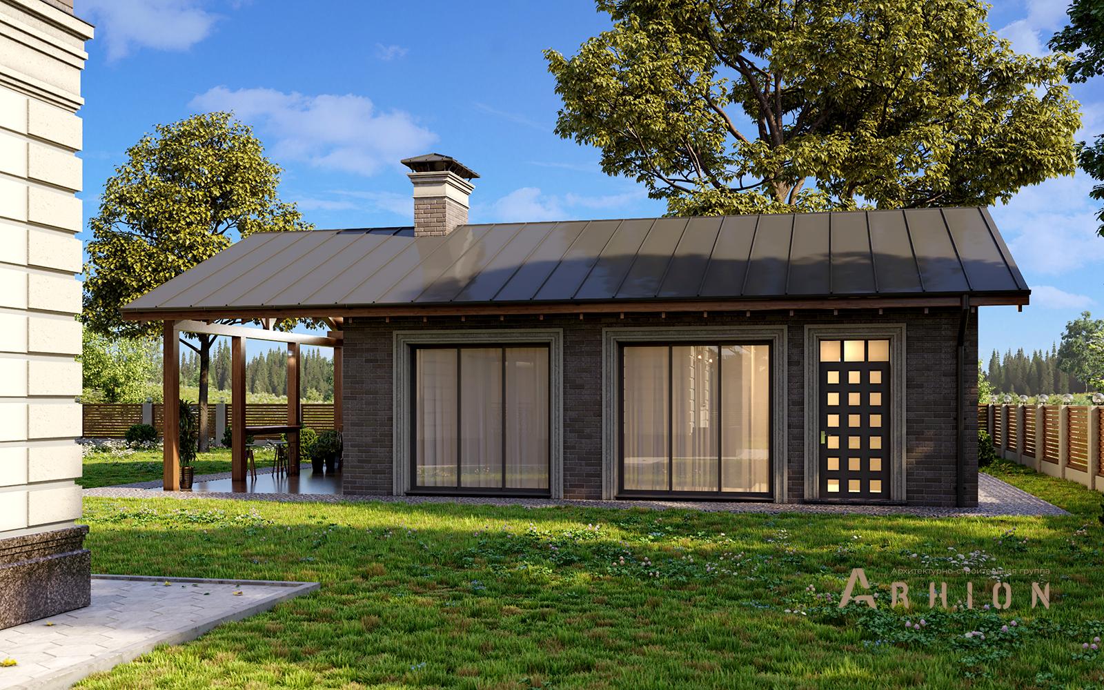 3. Проект двухэтажного дома в современном классическом стиле с многоскатной кровлей, av-345, площадью - 377 кв c балконом, эркером