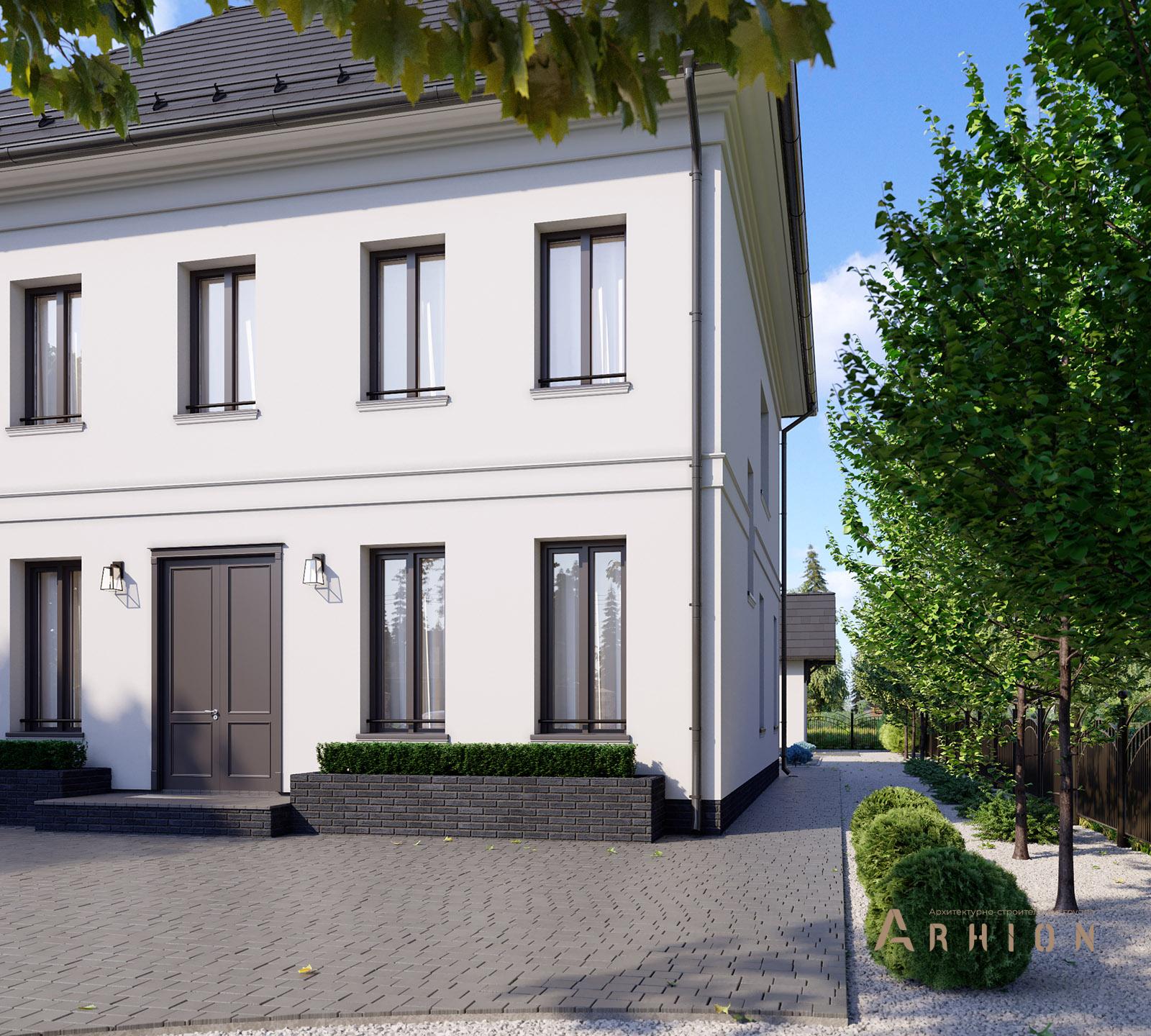 7. Проект двухэтажного дома в прованском стиле с многоскатной кровлей, av-348, площадью - 335 кв c мансардой, терассой, гаражом