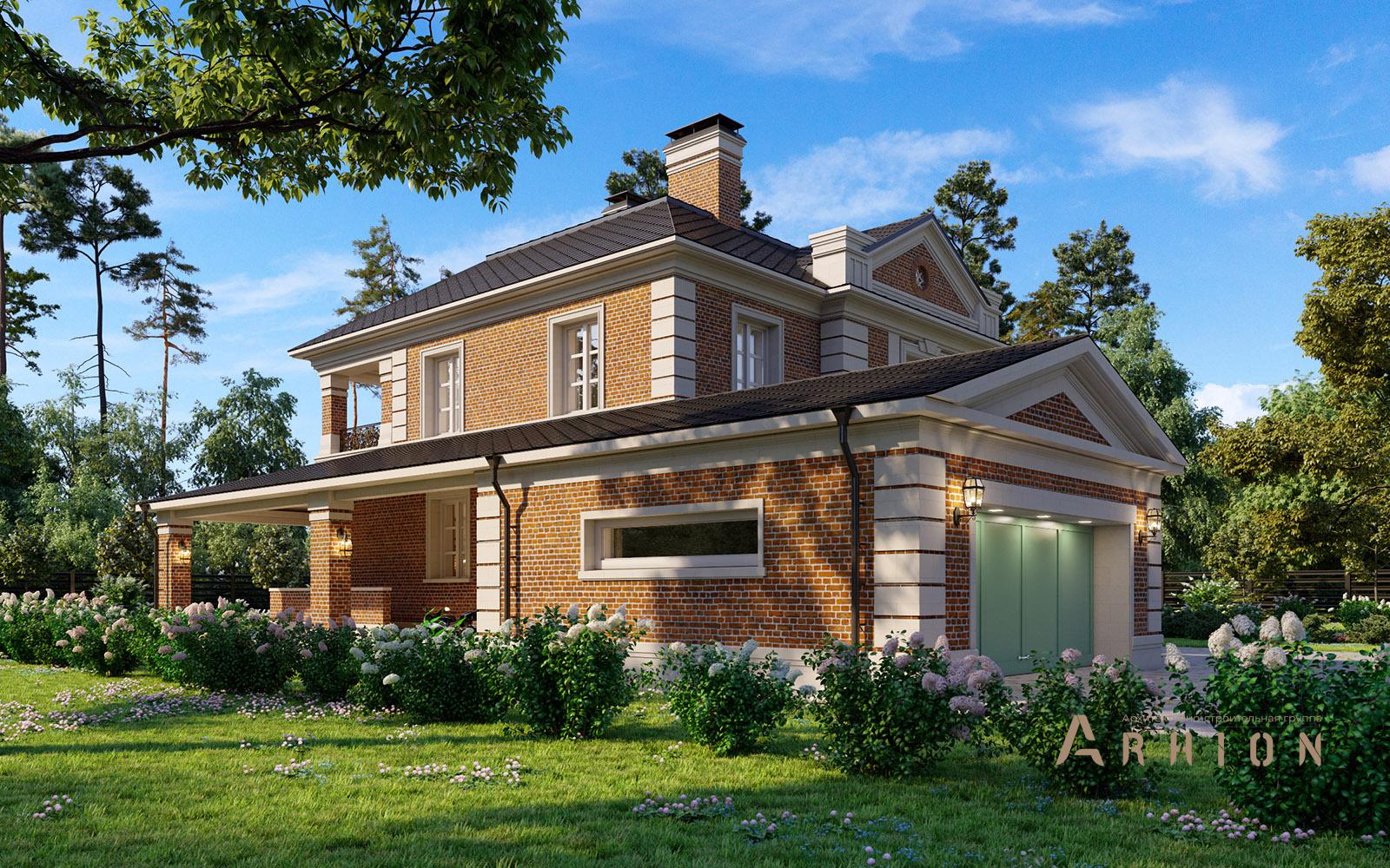 4. Проект двухэтажного дома в классическом стиле с многоскатной кровлей, av-659, площадью - 452 кв c цокольным этажом, терассой, гаражом, эркером