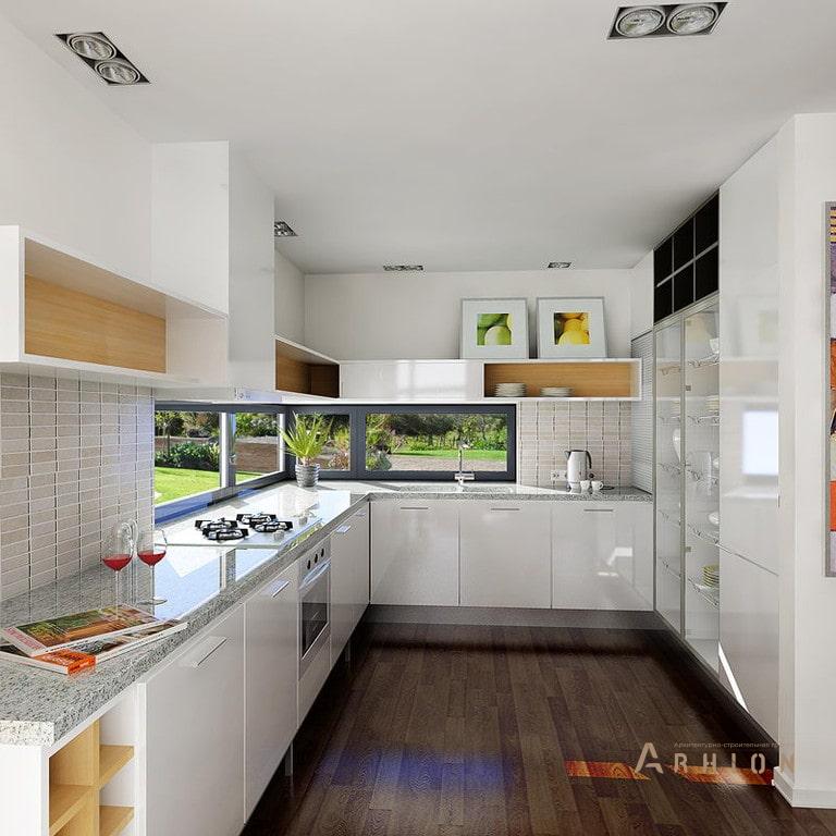 4. Проект одноэтажного дома в стиле шале с двускатной кровлей, BY-16, площадью - 199 кв c мансардой, терассой, балконом, гаражом, эркером, вторым светом