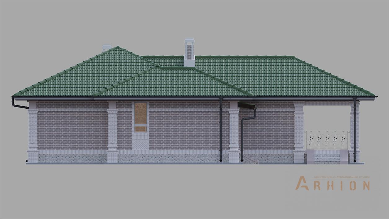 5. Проект одноэтажного дома в классическом стиле с четырехскатной, cp-08-07, площадью - 299 кв c цокольным этажом