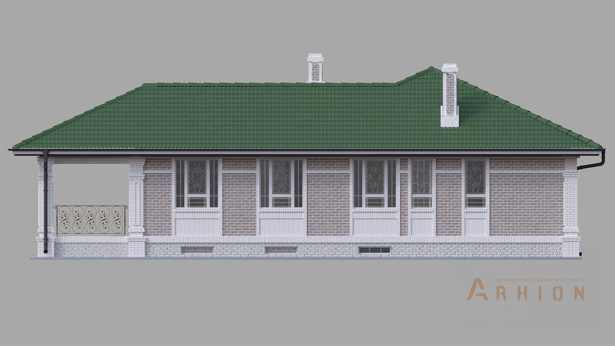 7. Проект одноэтажного дома в классическом стиле с четырехскатной, cp-08-07, площадью - 299 кв c цокольным этажом