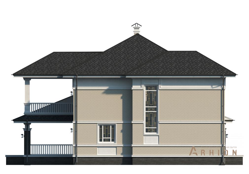 6. Проект двухэтажного дома в современном стиле с четырехскатной, cp-13-01, площадью - 199 кв c гаражом