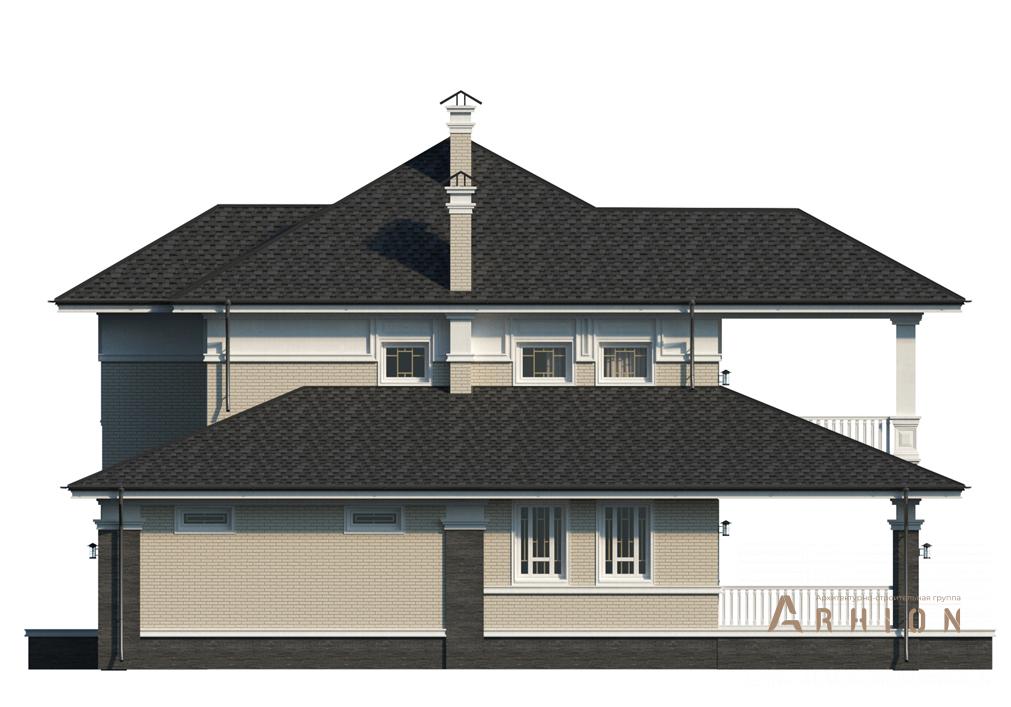 8. Проект двухэтажного дома в современном стиле с четырехскатной, cp-13-01, площадью - 199 кв c гаражом