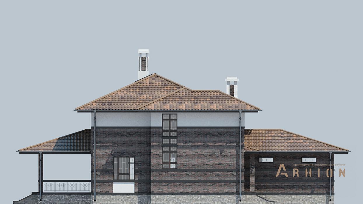 8. Проект двухэтажного дома в современном стиле с четырехскатной, cp-13-14, площадью - 383 кв