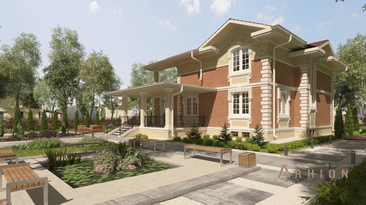 3. Проект двухэтажного дома в современном стиле с плоской кровлей , cp-13-57, площадью - 177 кв c терассой, балконом, гаражом