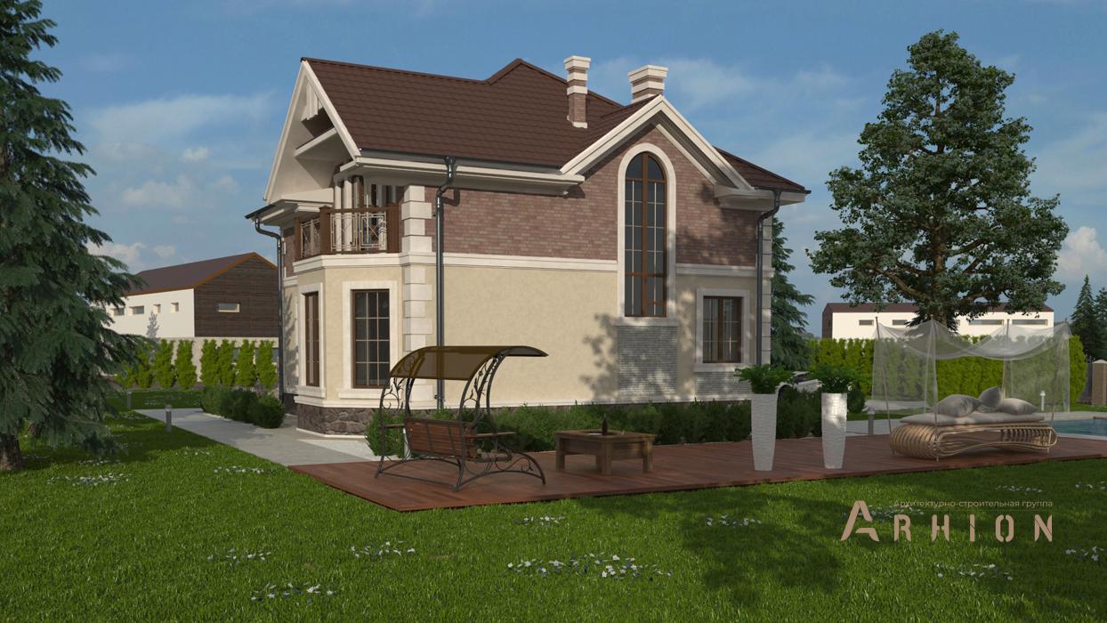 2. Проект одноэтажного дома в современном стиле с плоской кровлей , cp-14-19, площадью - 158 кв c мансардой