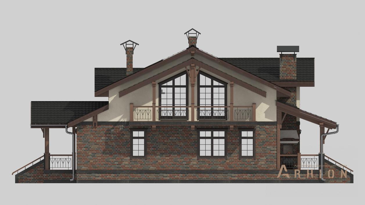 8. Проект одноэтажного дома в скандинавском стиле с многоскатной кровлей, cp-15-24, площадью - 404 кв c цокольным этажом, мансардой