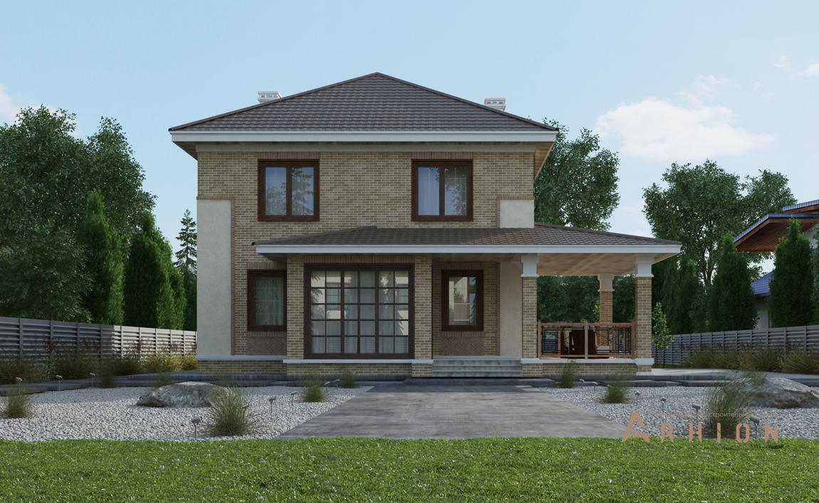 2. Проект двухэтажного дома в современном стиле с плоской кровлей , cp-15-39, площадью - 227 кв c цокольным этажом