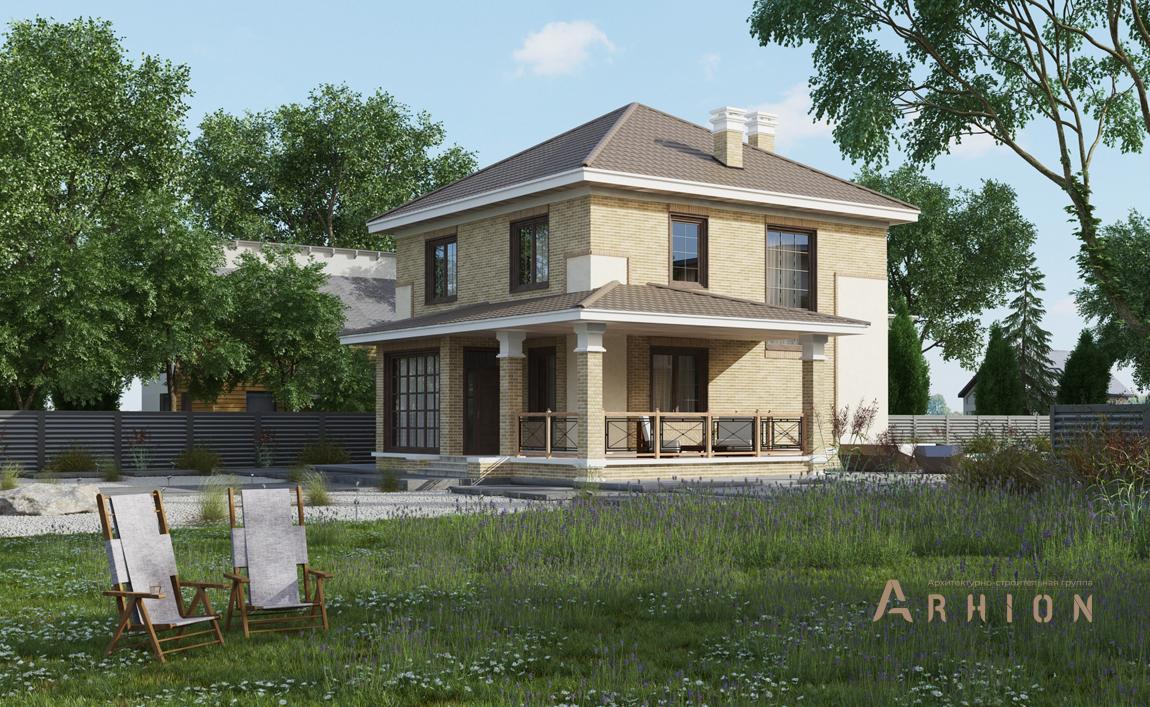 3. Проект двухэтажного дома в современном стиле с плоской кровлей , cp-15-39, площадью - 227 кв c цокольным этажом