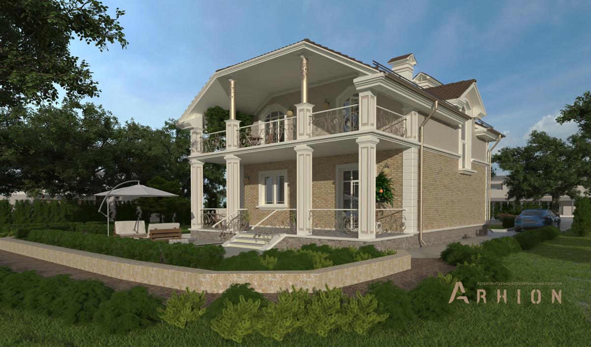 3. Проект одноэтажного дома в современном стиле с плоской кровлей , cp-15-59, площадью - 212 кв c цокольным этажом, мансардой