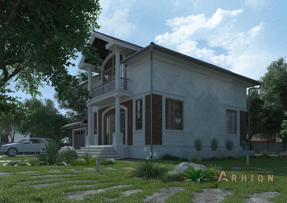 1. Проект одноэтажного дома в современном стиле с плоской кровлей , cp-15-89, площадью - 204 кв c цокольным этажом, мансардой, гаражом