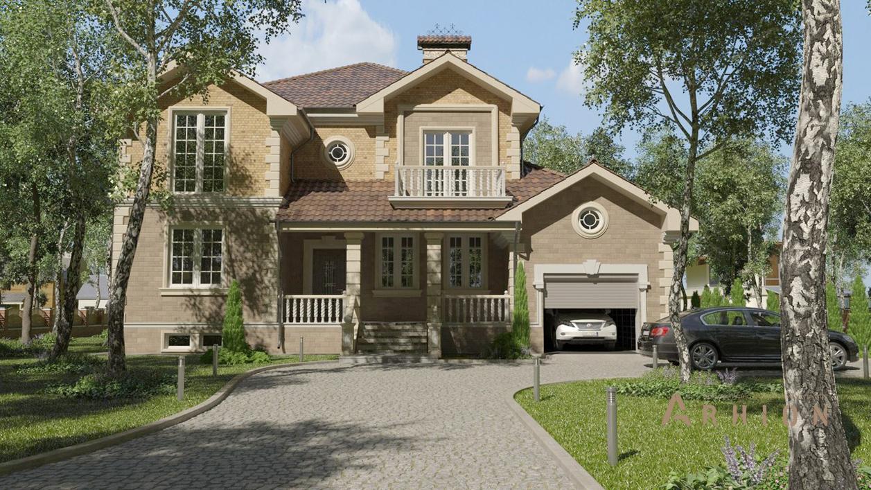 3. Проект двухэтажного дома в современном стиле с плоской кровлей , cp-16-22, площадью - 245 кв c цокольным этажом