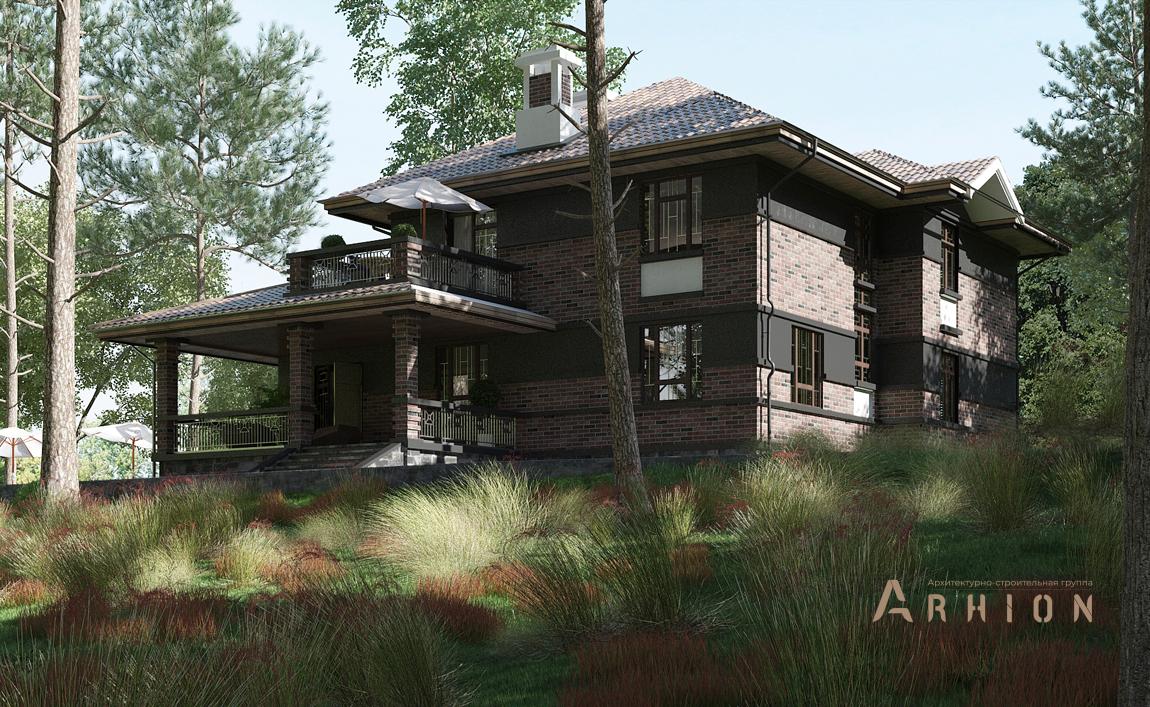 6. Проект двухэтажного дома в современном стиле с плоской кровлей , cp-16-22, площадью - 245 кв c цокольным этажом