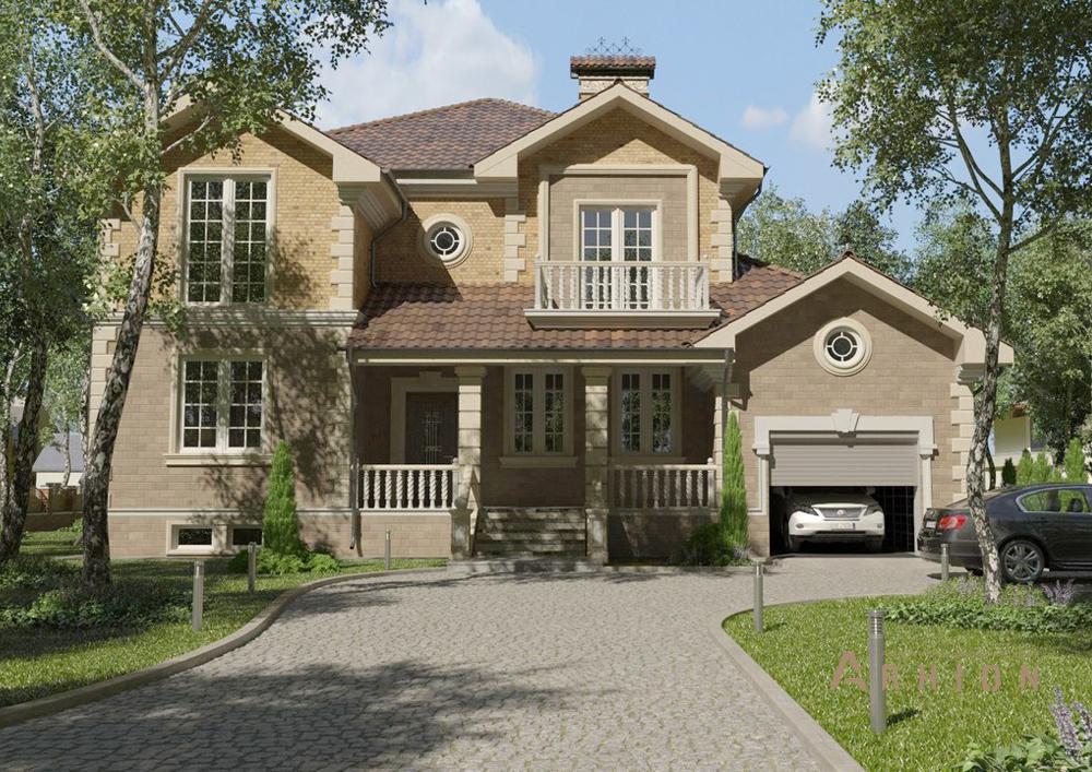 1. Проект двухэтажного дома в современном стиле с плоской кровлей , cp-16-22, площадью - 245 кв c цокольным этажом