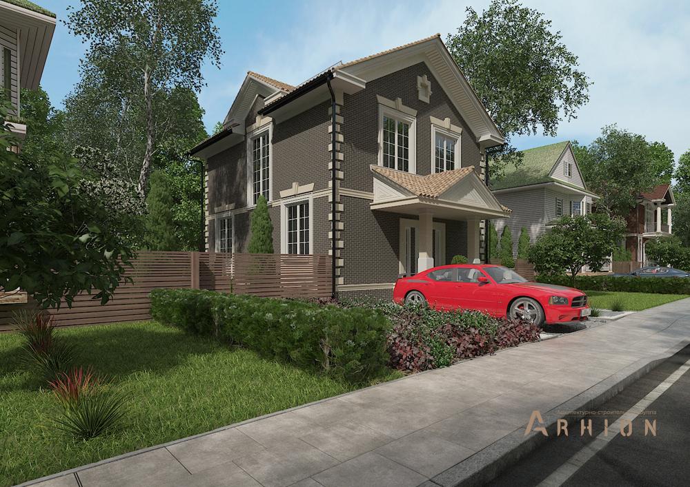 2. Проект двухэтажного дома в европейском стиле с двускатной кровлей, cp-16-34, площадью - 125 кв