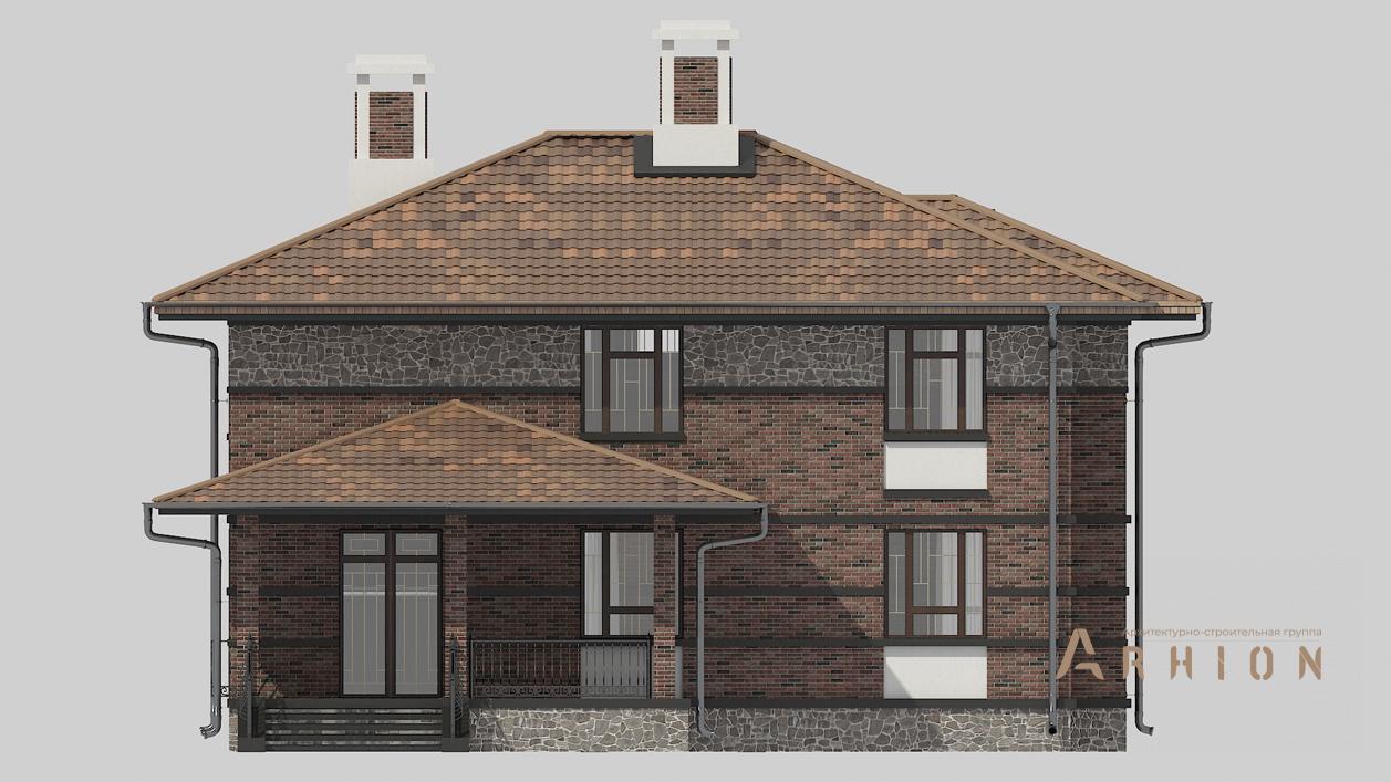 6. Проект двухэтажного дома в современном стиле с четырехскатной, cp-17-12, площадью - 373 кв c цокольным этажом