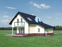 4. Проект одноэтажного дома в современном стиле с плоской кровлей , cp-19-72, площадью - 208 кв c мансардой