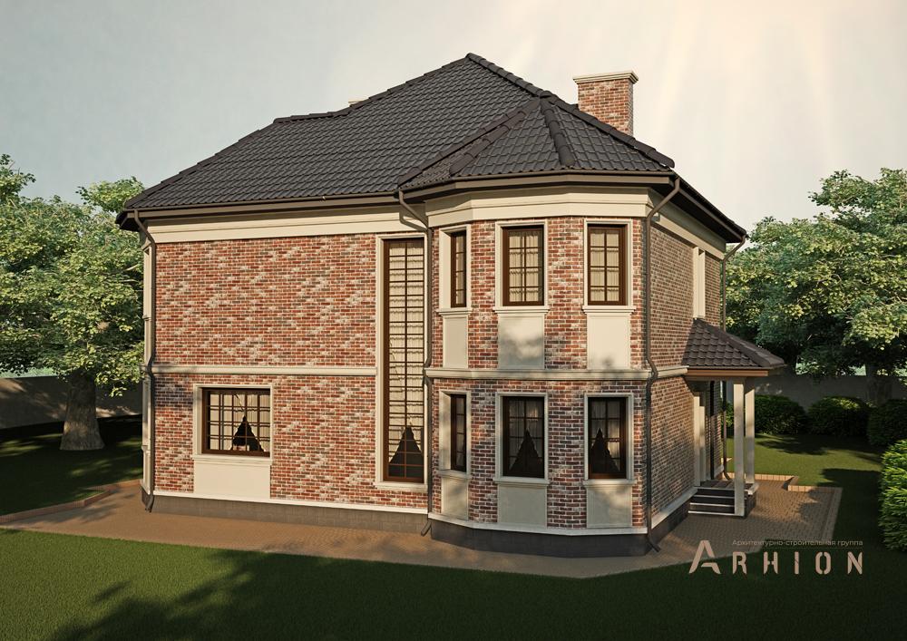 2. Проект двухэтажного дома в современном классическом стиле с плоской кровлей , cp-20-02, площадью - 206 кв c цокольным этажом, сауной