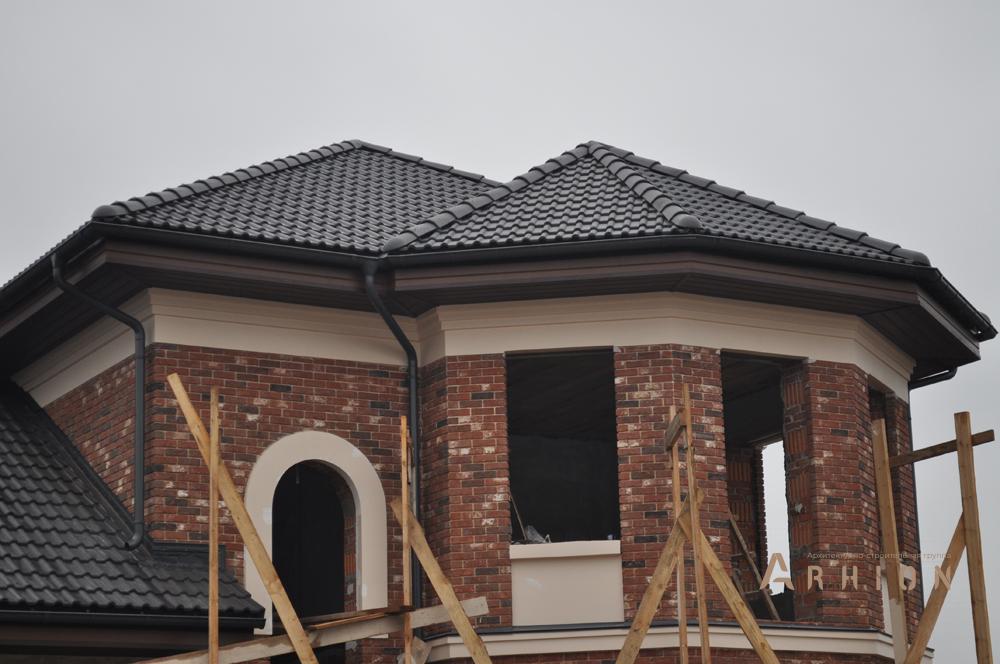 4. Проект двухэтажного дома в современном стиле с плоской кровлей , cp-21-02, площадью - 243 кв c цокольным этажом, гаражом