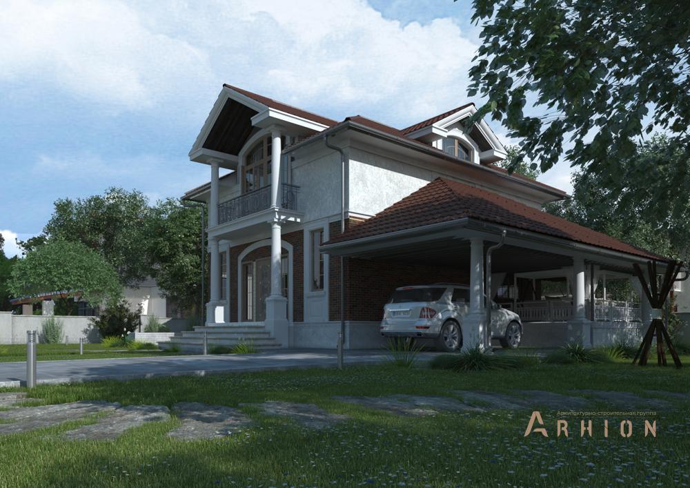 1. Проект одноэтажного дома в современном классическом стиле с многоскатной кровлей, cp-21-92, площадью - 196 кв c цокольным этажом, мансардой