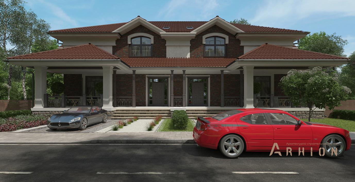 2. Проект двухэтажного дома в современном стиле с четырехскатной, cp-26-03, площадью - 218 кв