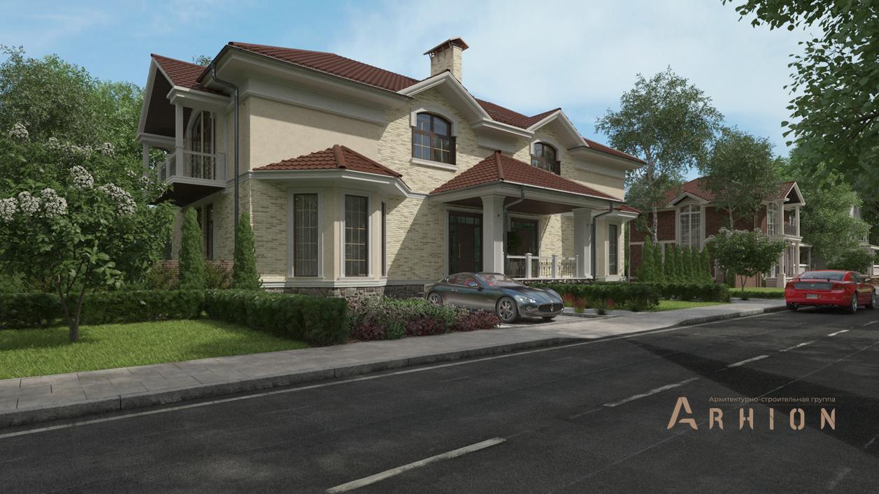 1. Проект двухэтажного дома в современном стиле с плоской кровлей , cp-26-05, площадью - 218 кв