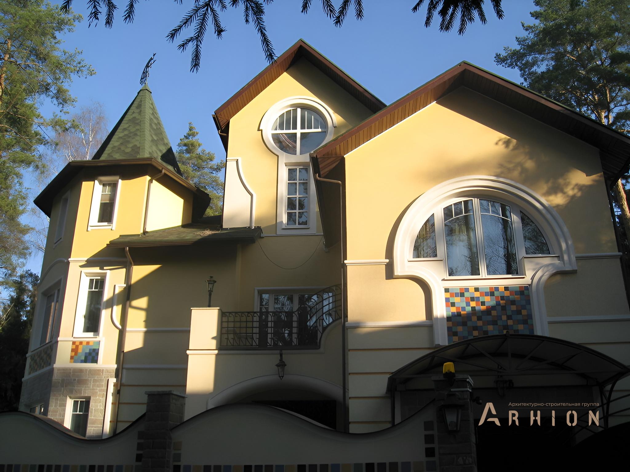 3. Проект двухэтажного дома в дворцовом стиле с многоскатной кровлей, cp-34-21, площадью - 731 кв c цокольным этажом, мансардой