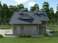 5. Проект одноэтажного дома в стиле шале с двускатной кровлей, cp-46-03, площадью - 267 кв c мансардой