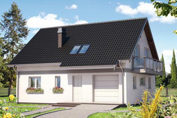 1. Проект одноэтажного дома в канадском стиле с двускатной кровлей, cp-56-00, площадью - 179 кв c мансардой