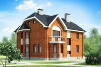 2. Проект двухэтажного дома в современном стиле с многоскатной кровлей, cp-59-44, площадью - 269 кв c мансардой