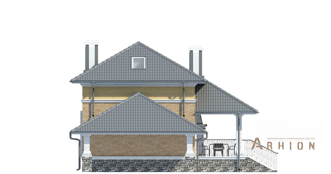 6. Проект одноэтажного дома в современном стиле с плоской кровлей , cp-74-04, площадью - 80 кв c мансардой