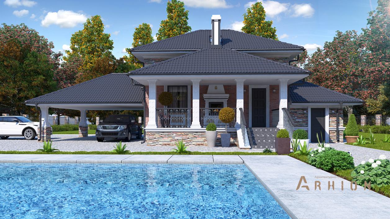 1. Проект одноэтажного дома в современном стиле с плоской кровлей , cp-74-06, площадью - 106 кв c мансардой, сауной, терассой, гаражом