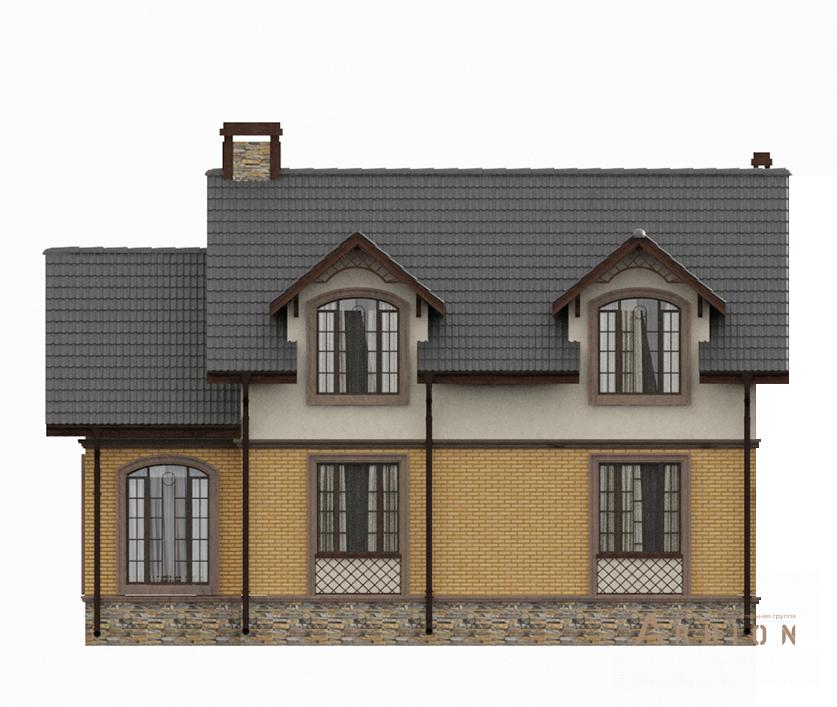 4. Проект двухэтажного дома в современном стиле с двускатной кровлей, cp-75-28, площадью - 136 кв
