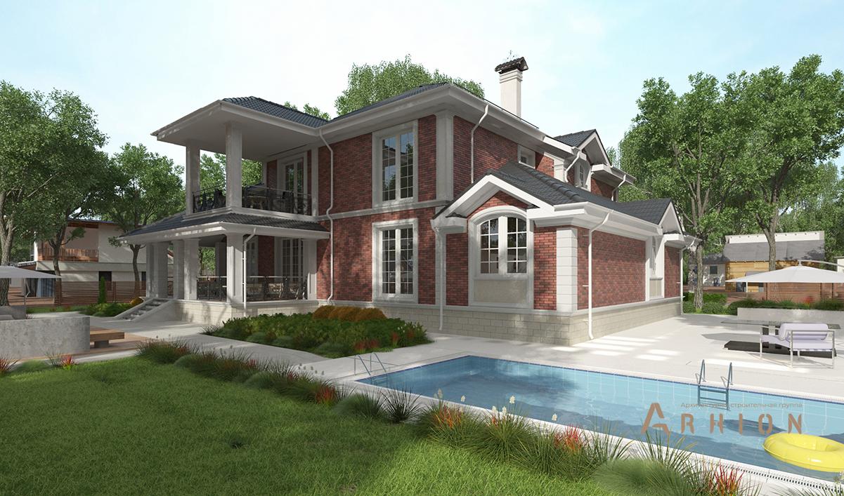 3. Проект двухэтажного дома в современном стиле с плоской кровлей , cp-76-40, площадью - 474 кв c цокольным этажом