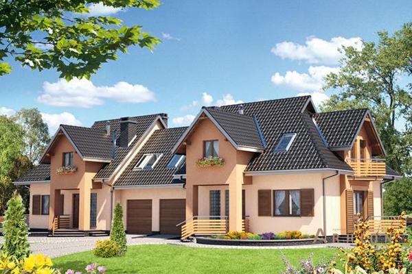 1. Проект одноэтажного дома в современном стиле с плоской кровлей , cp-81-54, площадью - 290 кв c мансардой, гаражом