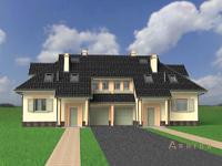 5. Проект одноэтажного дома в современном стиле с плоской кровлей , cp-81-74, площадью - 136 кв c мансардой, гаражом