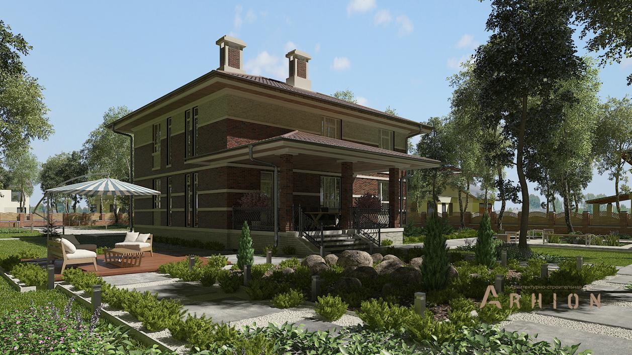 3. Проект двухэтажного дома в современном стиле с плоской кровлей , cp-84-08, площадью - 391 кв c цокольным этажом