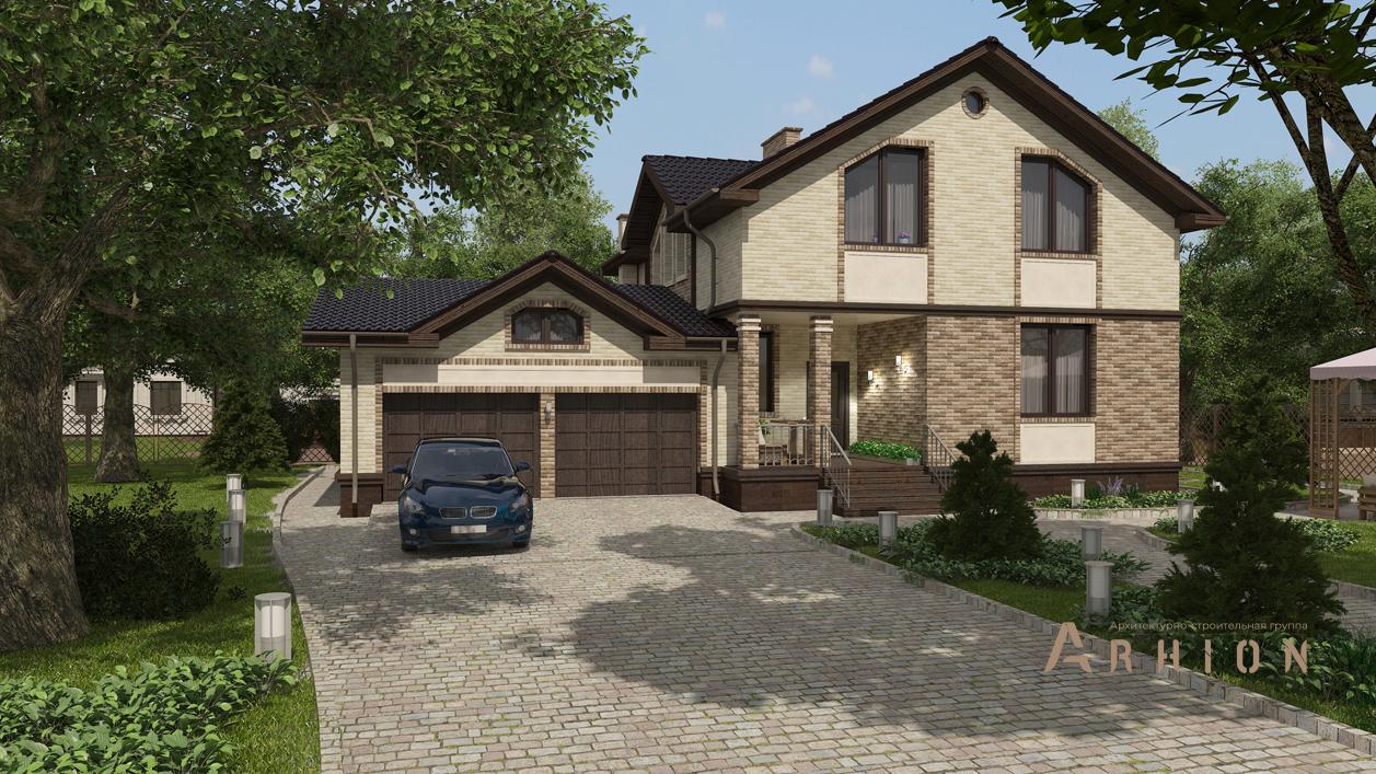 3. Проект одноэтажного дома в скандинавском стиле с многоскатной кровлей, cp-87-74, площадью - 228 кв c мансардой